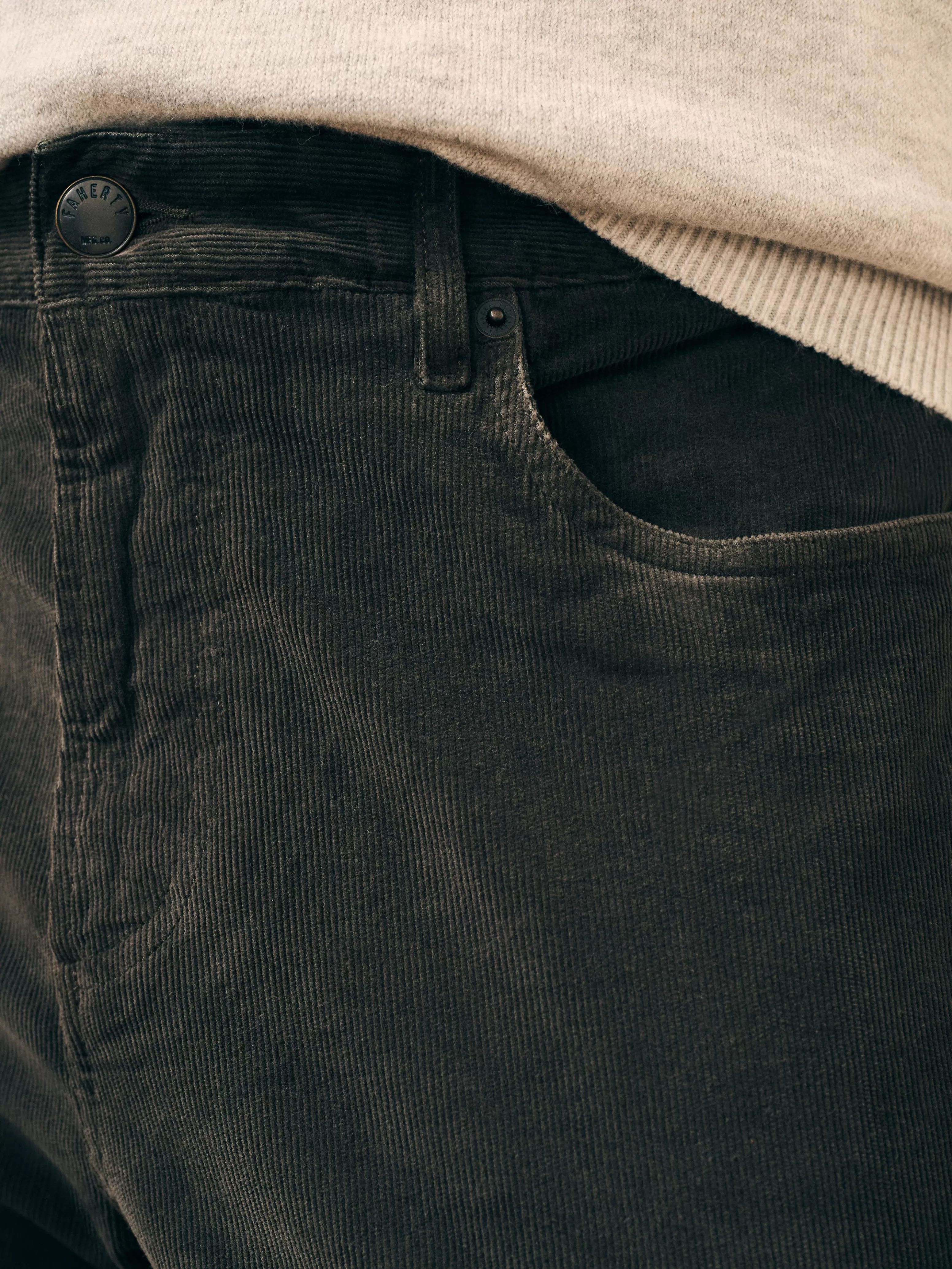 Stretch Corduroy 5-Pocket Pant (34" Inseam) - | Faherty Brand Best