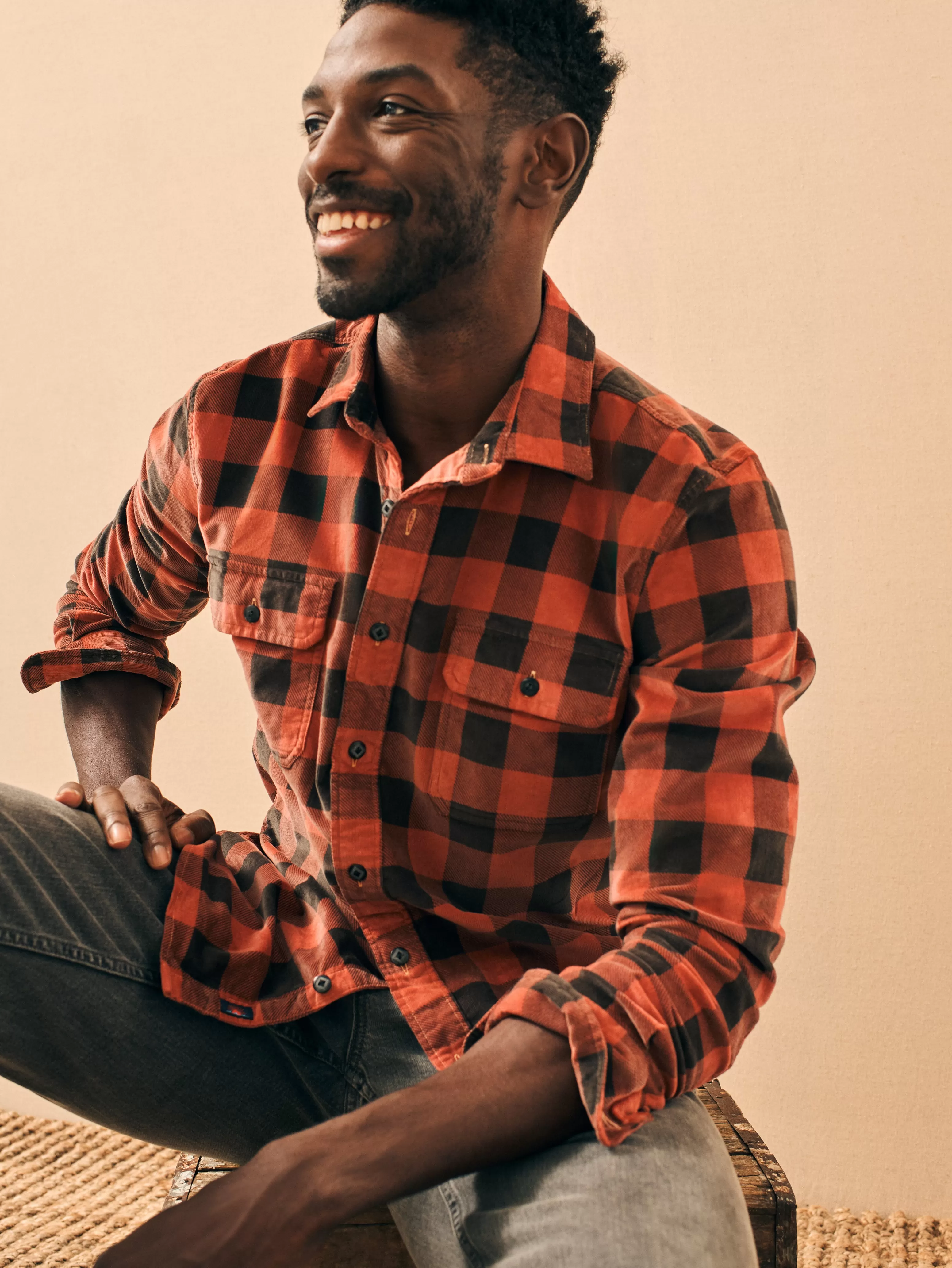 Stretch Corduroy Work Shirt - | Faherty Brand Best Sale